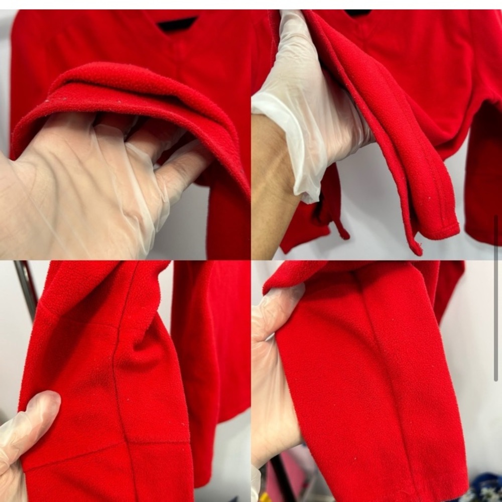 Vibrant Red V-Neck Sweater - Picture 7 of 10